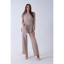 Feminist Taş Altın Toka Detaylı Pantolonlu Takım 4577282.50