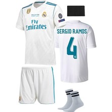 Legent Lady Real Madrid Ramos Kiev Şampiyonlar Liği Futbol Forma 4'lü Set Forma+Şort+Çorap+Bileklik