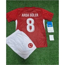 Legent Lady Euro 2024 #8 A.r.d.a. G.ü.l.e.r. Türkiye Milli Takımı Iç Saha Çocuk Forması 4'lü Set (Kırmızı)