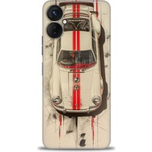 Rulet Tecno Spark 9 Pro Kılıf Hd Baskılı Kılıf + Seramik Tam Kaplayan Ekran Koruyucu 485
