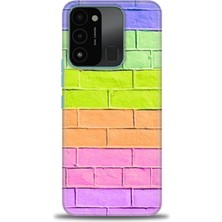 Rulet Tecno Spark 8c Kılıf Hd Baskılı Kılıf + Seramik Tam Kaplayan Ekran Koruyucu 439