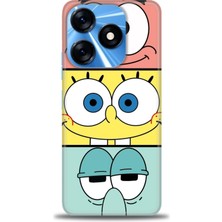 Rulet Tecno Spark 10 4g Kılıf Hd Baskılı Kılıf + Seramik Tam Kaplayan Ekran Koruyucu 454