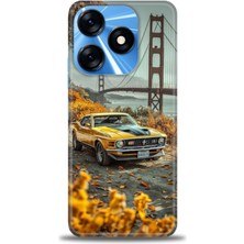 Rulet Tecno Spark 10 4g Kılıf Hd Baskılı Kılıf + Seramik Tam Kaplayan Ekran Koruyucu 105