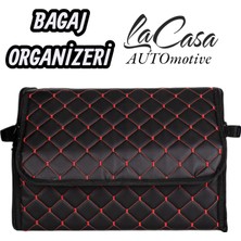 Lacasa Automotive Bagaj Organizeri,bagaj Çantası,bagaj Düzenleyici Kapitone Deri Çanta (40CM)