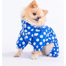 Pawstar Dots Polarlı Kedi Köpek Tulum Yağmurluk