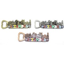 Urfakent Bilişim Istanbul Temalı Metal Magnet ve Açacak Model 3