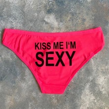 Intive Lingerie Kadın %95 Pamuklu Günlük Kullanım Seksi Yazılı Slip