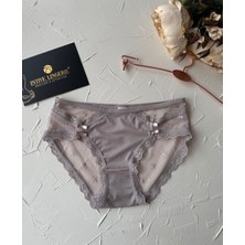 Intive Lingerie Arya Japon Style Arkası Tül Cut-Out Dantel Detaylı Cheeky KÜLOT/SLIP-2853