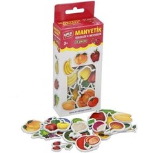 OMZ Manyetik Eva Sebzeler ve Meyveler 31 Parça Kız Erkek Çocuk Oyuncak Eğitici Oyuncaklar