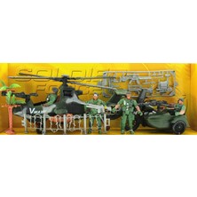 paraply Motor ve Helikopterli Askeri Oyun Seti Kız Erkek Çocuk Oyuncak Eğitici Oyuncaklar