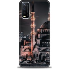 Rulet Vivo Y20 Kılıf Hd Baskılı Kılıf + Seramik Tam Kaplayan Ekran Koruyucu 230