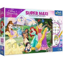 paraply PUZZLE-41008 Super Maxi Princess 3ın1 14 Parça Çocuk Puzzle Kız Erkek Çocuk Oyuncak Eğitici Oyuncakl