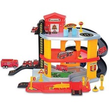 paraply Dede 3 Katlı Itfaiye Garaj Seti Kız Erkek Çocuk Oyuncak Eğitici Oyuncaklar