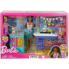 paraply HNK99 Barbie Brooklyn ve Malibu'nun Sahildeki Yiyecek Standı Kız Erkek Çocuk Oyuncak Eğitici Oyuncak