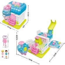 paraply QF2910-11-12-13-14-15 Işıklı Müzikli Aksesuarlı Ev Serisi Açılıp-Katlanır Kız Erkek Çocuk Oyuncak Eğ