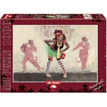 OMZ 4355 Art Puzzle 1000 Parça/şeytan Mı Melek Mi Kız Erkek Çocuk Oyuncak Eğitici Oyuncaklar