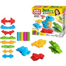 paraply 03549 Dede, 3D Dinozor Hamur Set 200 gr / +3 Yaş Kız Erkek Çocuk Oyuncak Eğitici Oyuncaklar