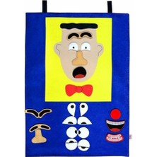 paraply AND-9170 Yüz Ifadeleri -Erkek Cırtlı Pano Kız Erkek Çocuk Oyuncak Eğitici Oyuncaklar