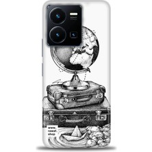 Rulet Vivo Y35 Kılıf Hd Baskılı Kılıf + Seramik Tam Kaplayan Ekran Koruyucu 83