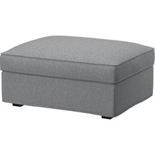 IKEA Kıvık Saklama Gözlü Puf Tibbleby Bej Gri