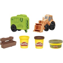 OMZ Play-Doh Çalışkan Traktör ve Römork F1012 Kız Erkek Çocuk Oyuncak Eğitici Oyuncaklar