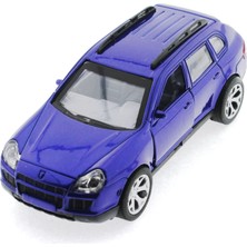 paraply Çek Bırak Porsche Benzeri Lacivert Metal Araba Kız Erkek Çocuk Oyuncak Eğitici Oyuncaklar