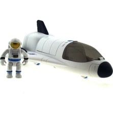 paraply Sesli ve Işıklı Astronotlu Uzay Mekiği Kız Erkek Çocuk Oyuncak Eğitici Oyuncaklar