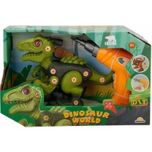 paraply Sök Tak Dinozor ve Hareketli Matkap Seti Kız Erkek Çocuk Oyuncak Eğitici Oyuncaklar