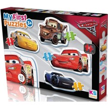 OMZ Ks Baby Puzzle Cars My First Puzzle 4 In 1 Çerçevesiz Kız Erkek Çocuk Oyuncak Eğitici Oyuncaklar