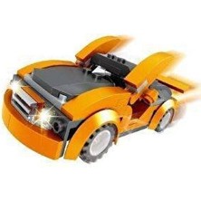 paraply Ausini City 97 Parça Turuncu Spor Araba Kız Erkek Çocuk Oyuncak Eğitici Oyuncaklar