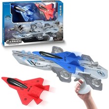 paraply Sesli ve Işıklı Uçak Fırlatan Dart Tabancası Kız Erkek Çocuk Oyuncak Eğitici Oyuncaklar