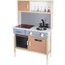 paraply T1024 Ahşap Oyun Mutfağı -Okutan Hobi Kız Erkek Çocuk Oyuncak Eğitici Oyuncaklar