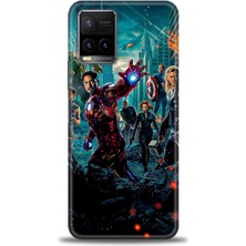 Rulet Vivo Y21 Kılıf Hd Baskılı Kılıf + Seramik Tam Kaplayan Ekran Koruyucu 100