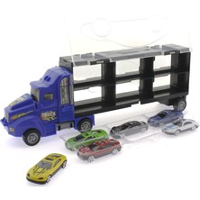 OMZ Fırlatma Rampalı Araç Taşıyıcı Mavi Kamyon Kız Erkek Çocuk Oyuncak Eğitici Oyuncaklar