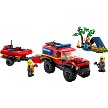 paraply LEGO 4x4 Kurtarma Botlu Itfaiye Kamyonu Kız Erkek Çocuk Oyuncak Eğitici Oyuncaklar