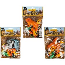 OMZ Vahşi Hayvanlar Poşetli Hayvan Oyun Seti - 1ADET Fiyatıdır - Stokta Olan Gönderilir Kız Erkek Çocuk