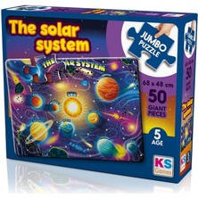 OMZ Ks Jumbo Puzzle 50 Parça Planets Of Solar System Gezegenler Kız Erkek Çocuk Oyuncak Eğitici Oyuncakl