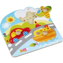 OMZ Classic World Ahşap Ilk Yapbozum Ulaşım Araçları Kız Erkek Çocuk Oyuncak Eğitici Oyuncaklar
