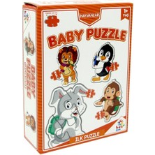 paraply LC7225 Laço, Baby Puzzle - Hayvanlar - Ilk Puzzle / +12 Ay Kız Erkek Çocuk Oyuncak Eğitici Oyuncakla