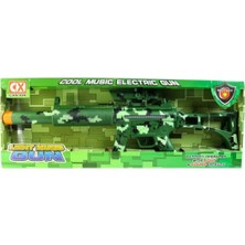 paraply Sesli Işıklı Plastik Komando Tüfeği Kız Erkek Çocuk Oyuncak Eğitici Oyuncaklar