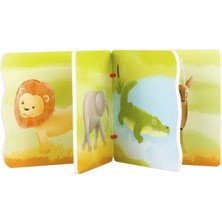 OMZ Classic World Ahşap Vahşi Hayvanlar Kitabım Kız Erkek Çocuk Oyuncak Eğitici Oyuncaklar