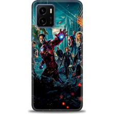 Rulet Vivo Y15S Kılıf Hd Baskılı Kılıf + Seramik Tam Kaplayan Ekran Koruyucu 100