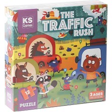 paraply Ks Games The Traffic Rush Pre-School Puzzle Kız Erkek Çocuk Oyuncak Eğitici Oyuncaklar