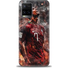 Rulet Vivo Y33S Kılıf Hd Baskılı Kılıf + Seramik Tam Kaplayan Ekran Koruyucu 8