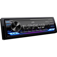 Jvc KD-X482BT Oto Teyp 4X50 Watt Bluetooth Mobil Aplikasyon USB Sd Fm Aux 7 Renk