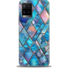 Rulet Vivo Y21 Kılıf Hd Baskılı Kılıf + Seramik Tam Kaplayan Ekran Koruyucu 338