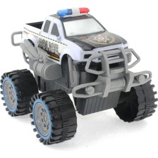 OMZ Sürtmeli Modifiye Dev Siyah Beyaz Polis Arazi Aracı Kız Erkek Çocuk Oyuncak Eğitici Oyuncaklar