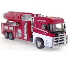 paraply Die Cast Model Çek Bırak Duman Emici Itfaiye Kamyonu Kız Erkek Çocuk Oyuncak Eğitici Oyuncaklar