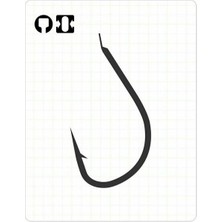 Fudo 2601 Umı Tanago No:12 Black Nıkel 18LI Olta Iğnesi