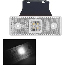 OEM Side Marker Işaret Lamba Ayaklı 4 LED 12-24V Beyaz 11X4CM MTL-29731